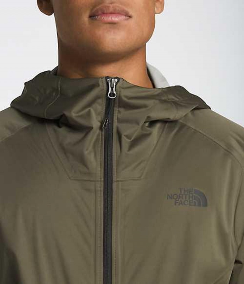 Windbreaker The North Face Allproof Stretch Hombre Gris Marrones Verde | 4582701-QL