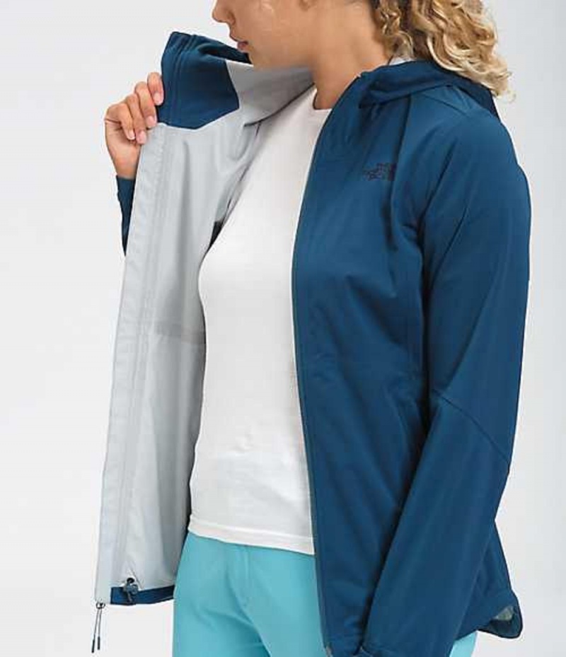 Windbreaker The North Face Allproof Stretch Mujer Azules | 4591268-LD